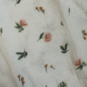 Couverture double gaze coton / polaire - Romantique