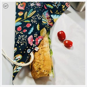Emballage wrap RECTANGLE - Ancolie noir