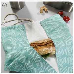 Emballage wrap RECTANGLE - Géométrique menthe