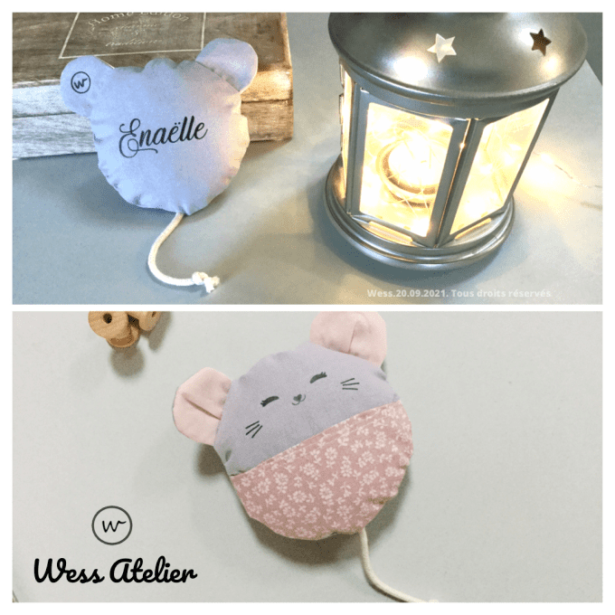 Souris « vieux rose »