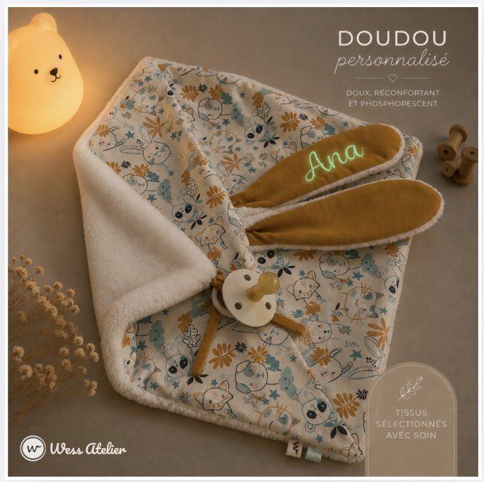 Doudou brodé