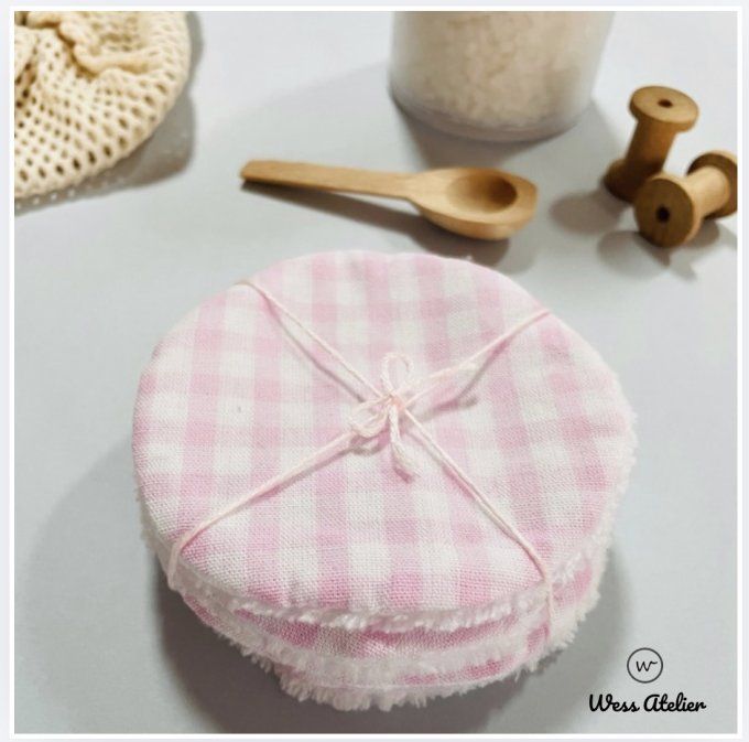 Lot Lingettes Vichy rose 