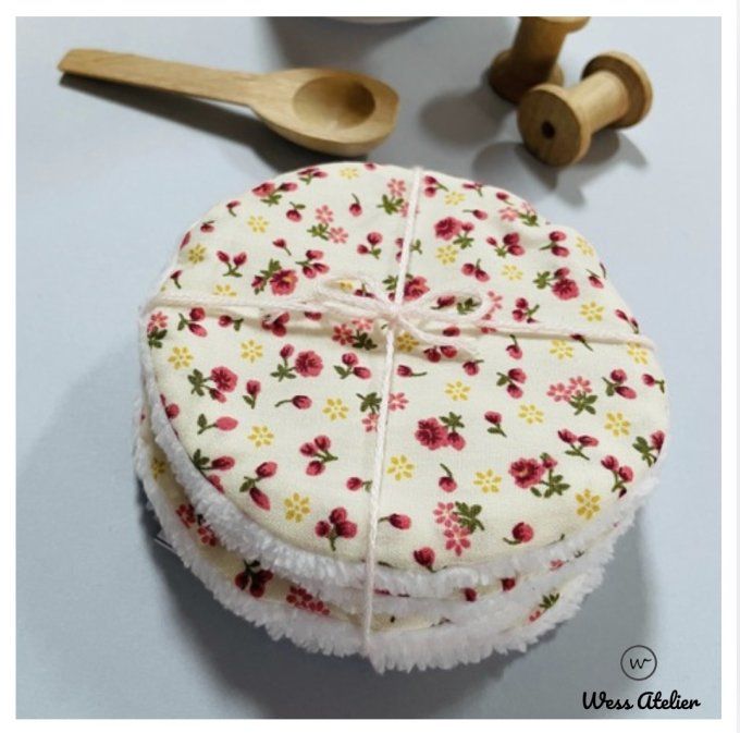 Lot Lingettes fleur vintage