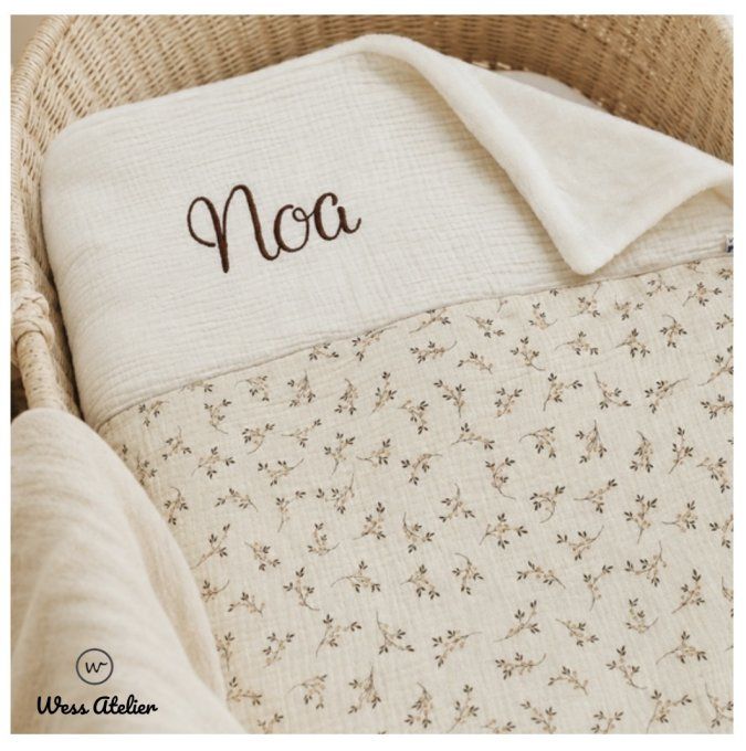 Couverture double gaze coton / polaire